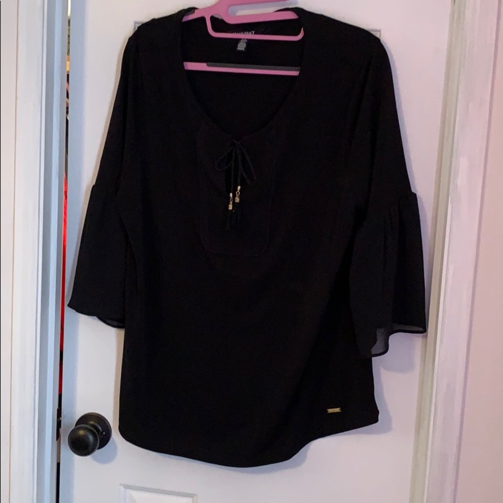 Ellen Tracy black top XL new